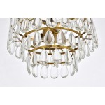 Mila 14 inch pendant in brass