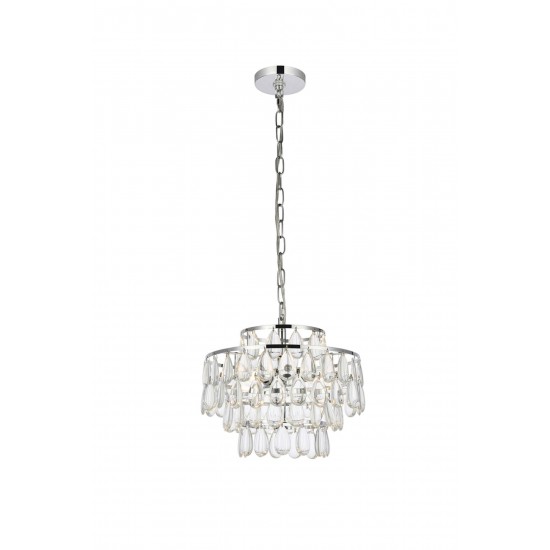 Mila 14 inch pendant in chrome