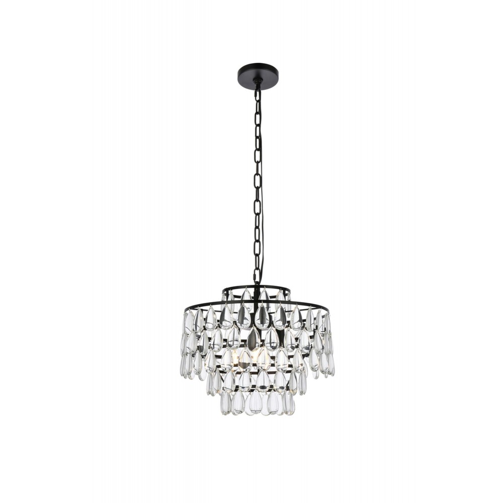 Mila 16 inch pendant in black