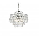 Mila 16 inch pendant in chrome