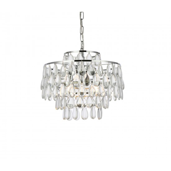 Mila 16 inch pendant in chrome