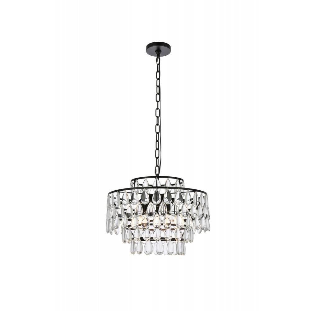 Mila 18 inch pendant in black