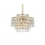 Mila 18 inch pendant in brass