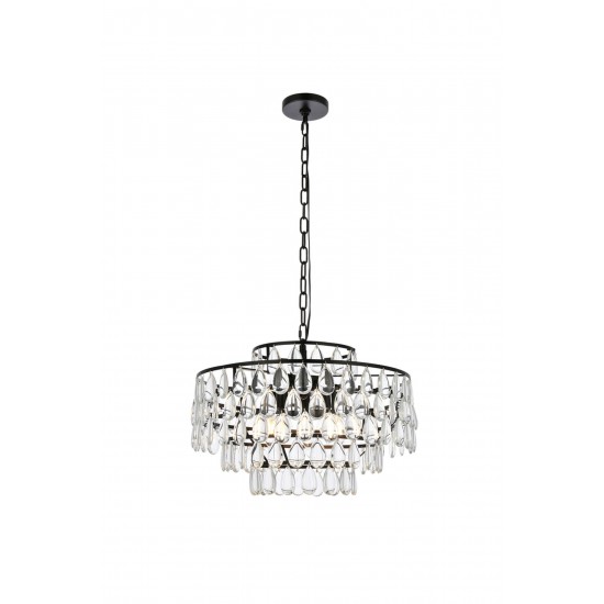 Mila 20 inch pendant in black