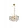 Mila 20 inch pendant in brass