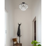 Mila 14 inch flush mount in black