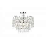 Mila 16 inch flush mount in chrome