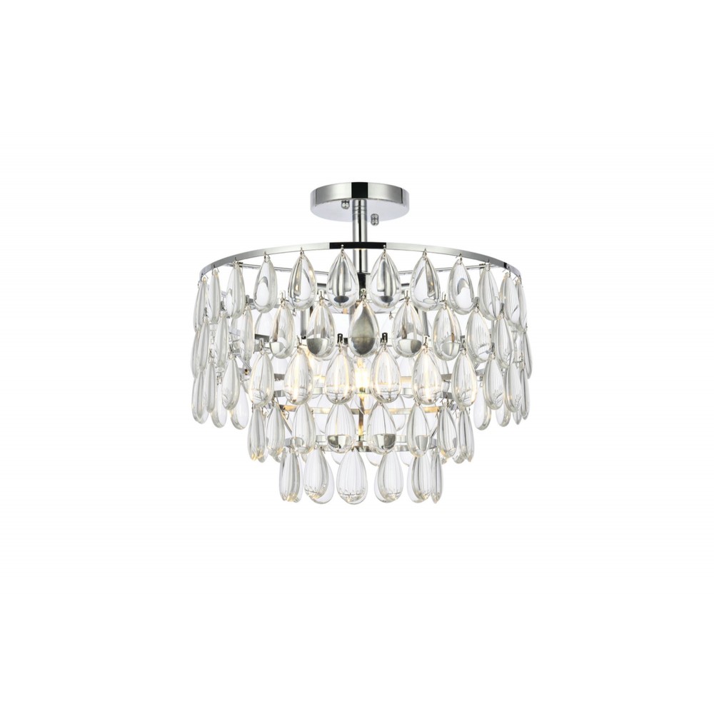 Mila 16 inch flush mount in chrome Mila 16 inch flush mount in chrome