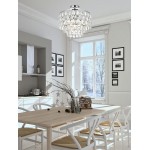 Mila 16 inch flush mount in chrome
