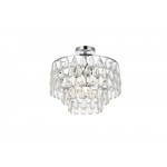 Mila 16 inch flush mount in chrome