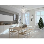 Mila 16 inch flush mount in chrome