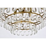 Mila 20 inch flush mount in brass