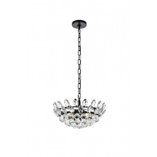 Emilia 16 inch pendant in black