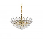 Emilia 16 inch pendant in brass