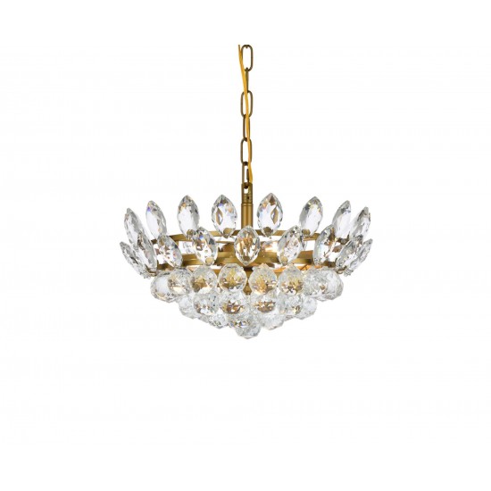 Emilia 16 inch pendant in brass