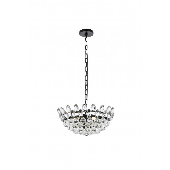 Emilia 18 inch pendant in black