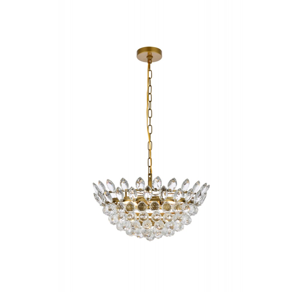 Emilia 20 inch pendant in brass