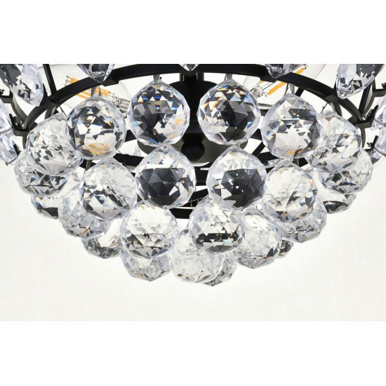 Emilia 14 inch flush mount in black