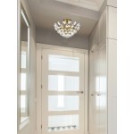 Emilia 14 inch flush mount in brass