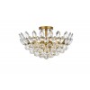 Emilia 18 inch flush mount in brass