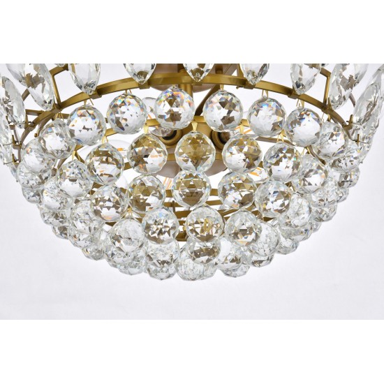 Emilia 20 inch flush mount in brass