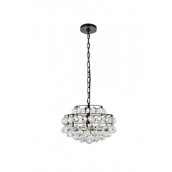 Savannah 14 inch pendant in black