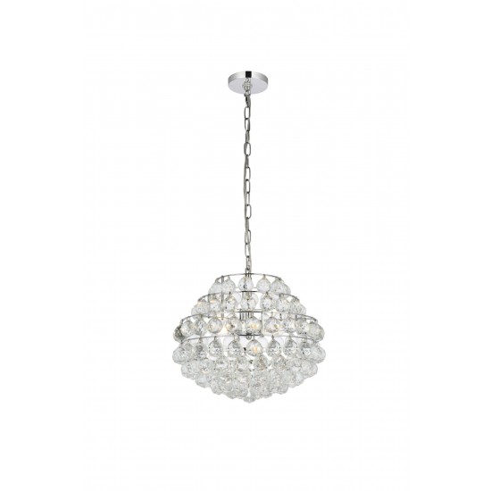 Savannah 16 inch pendant in chrome