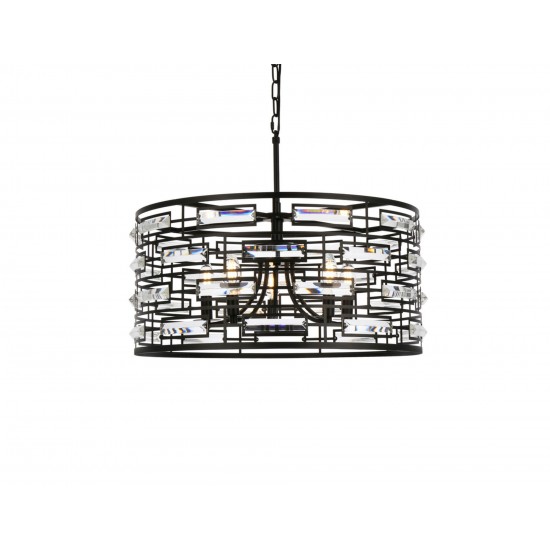 Kennedy 24 inch pendant in black