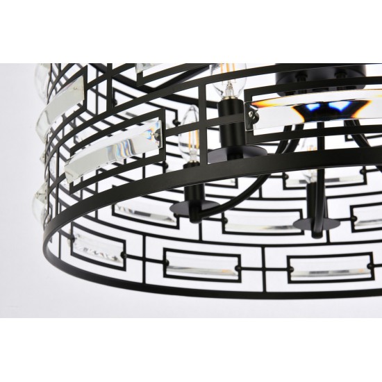 Kennedy 24 inch pendant in black