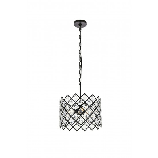 Lyla 13 inch pendant in black