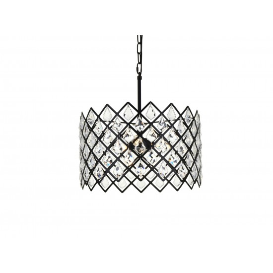 Lyla 16 inch pendant in black