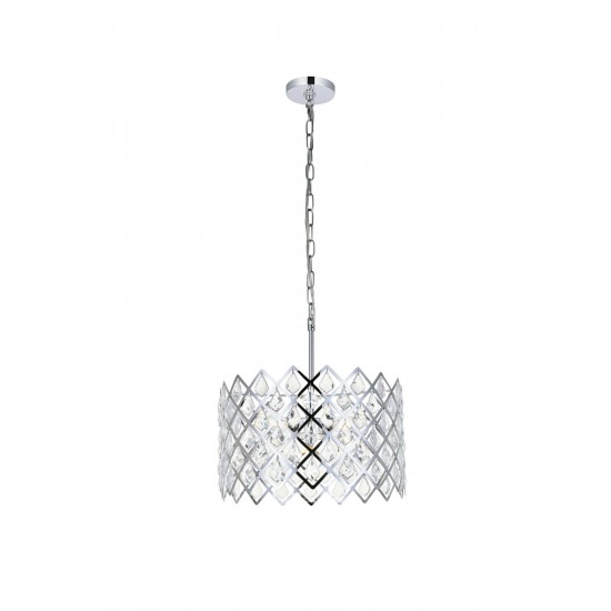 Lyla 16 inch pendant in chrome