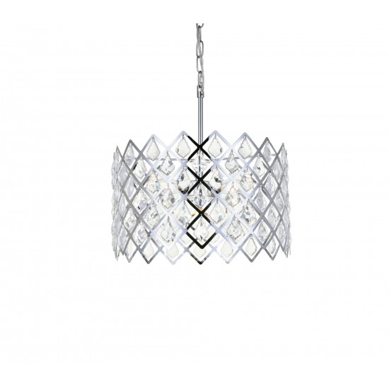 Lyla 16 inch pendant in chrome