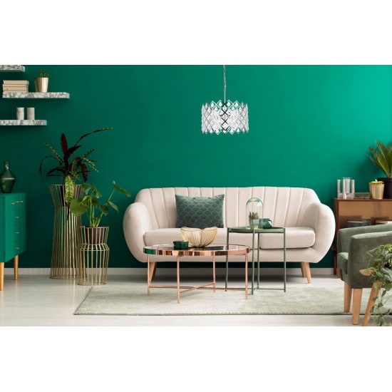 Lyla 16 inch pendant in chrome