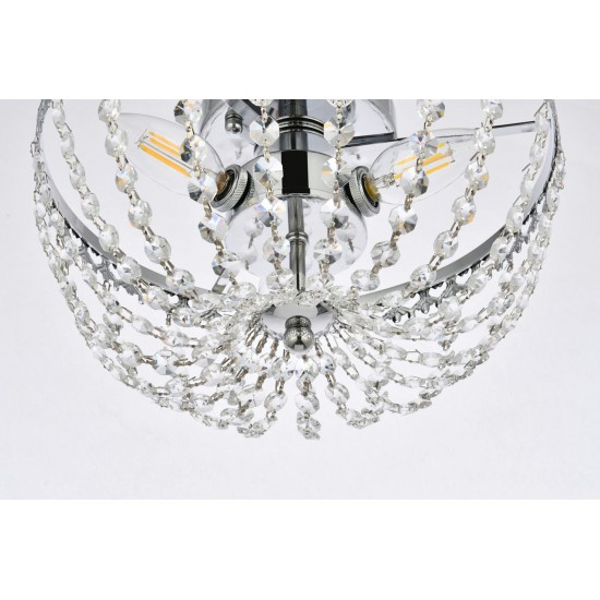 Kylie 12 inch flush mount in chrome