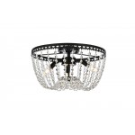 Kylie 16 inch flush mount in black