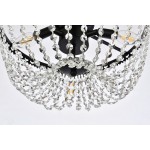 Kylie 16 inch flush mount in black