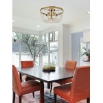 Kylie 16 inch flush mount in brass