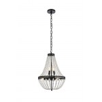 Valeria 14 inch pendant in black