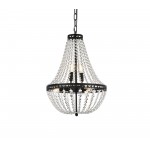 Valeria 14 inch pendant in black