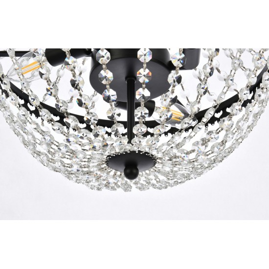 Valeria 14 inch pendant in black