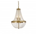 Valeria 14 inch pendant in brass