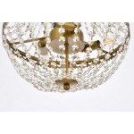 Valeria 14 inch pendant in brass