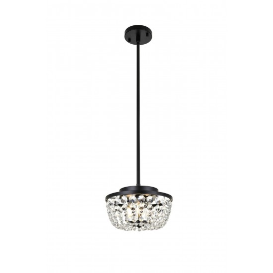 Gianna 10 inch pendant in black