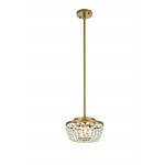 Gianna 10 inch pendant in brass