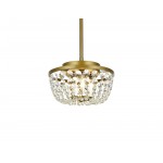 Gianna 10 inch pendant in brass