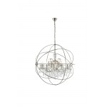 Geneva 18 light polished nickel Chandelier Clear Royal Cut crystal