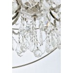 Geneva 18 light polished nickel Chandelier Clear Royal Cut crystal