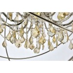 Geneva 18 light polished nickel Chandelier Golden Teak (Smoky) Royal Cut crystal