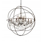 Geneva 18 light Rustic Intent Chandelier Clear Royal Cut crystal